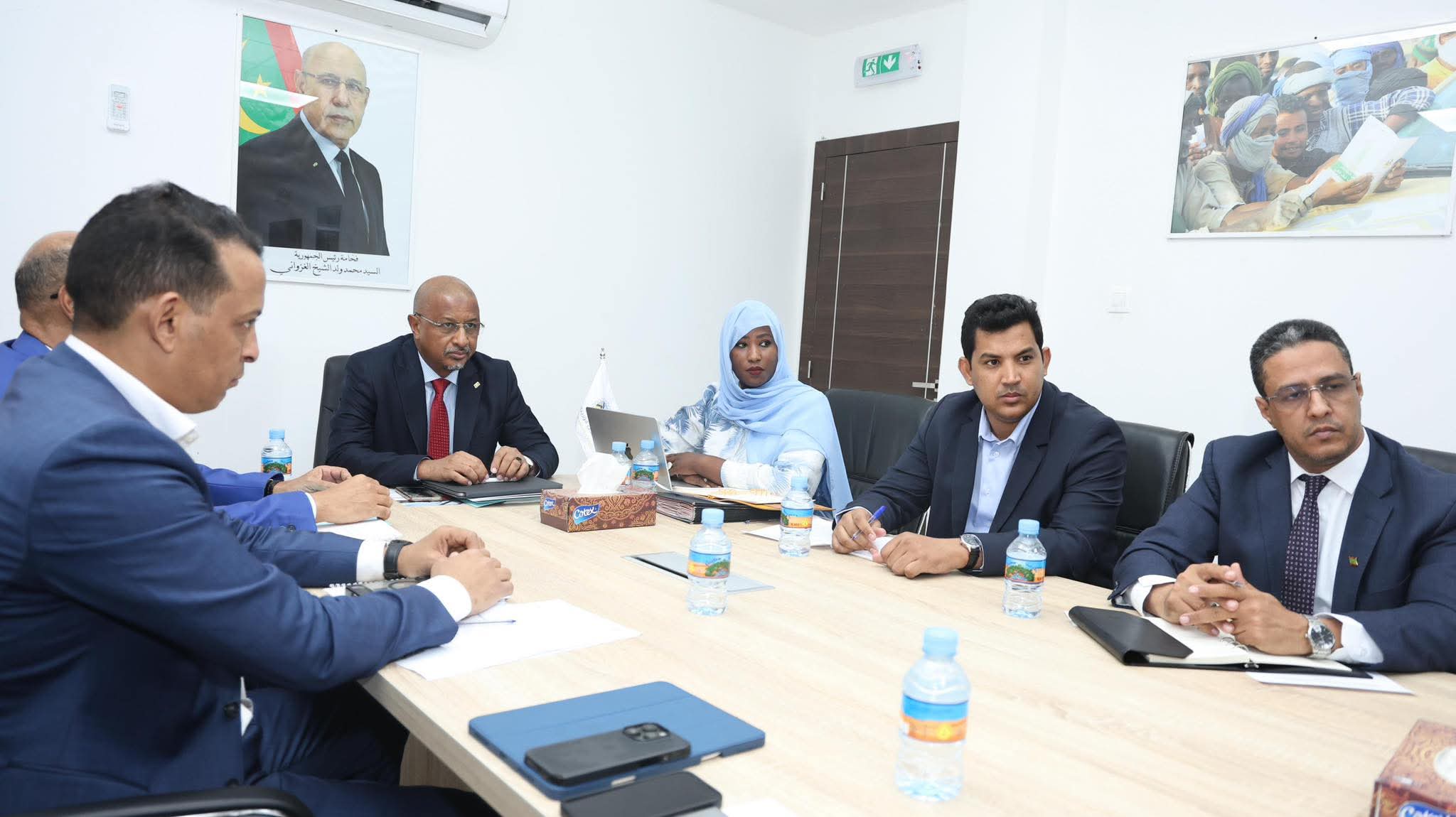 اجتماع تأطيري بمعادن موريتانيا لإطلاق الدراسة الاستراتيجية التوجيهية حول إدارة التحديات البيئية وإزالة التلوث بمراكز الخدمات التعدينية التابعة للوكالة