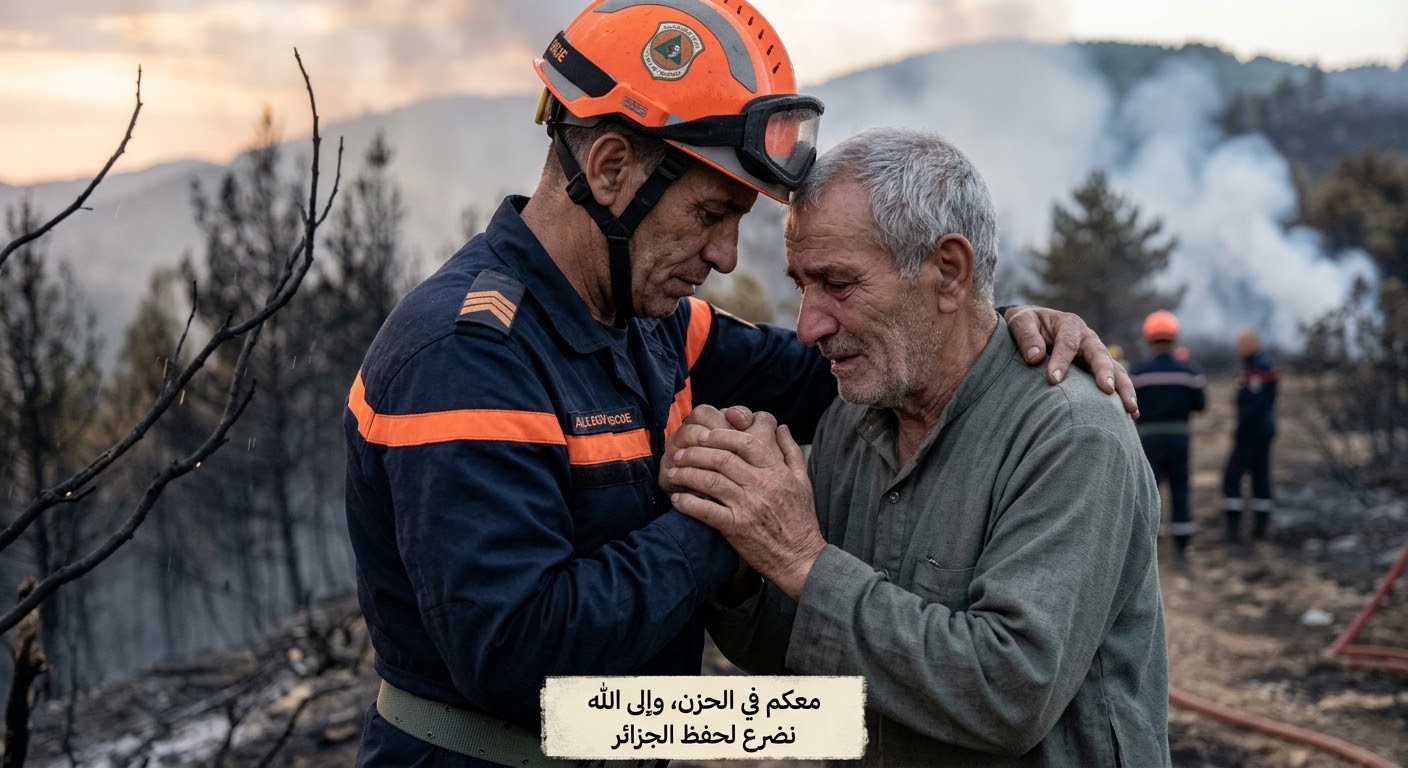 جمعية السلام والرحمة للعمل الاجتماعي والخيري بموريتانيا «جسور» تعزي الجزائر في ضحايا حرائق الغابات